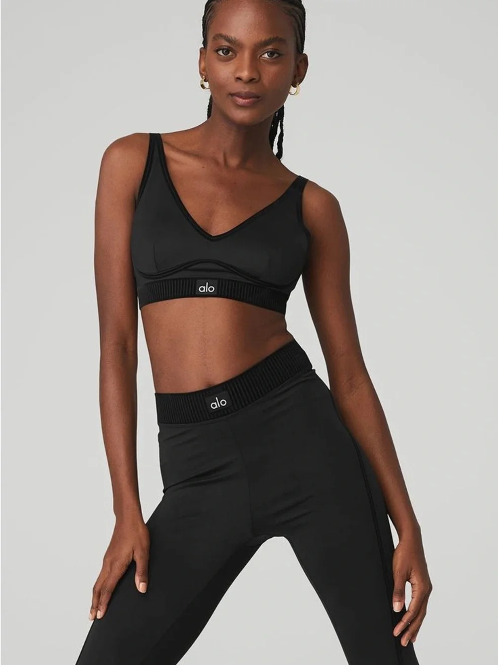 Alo Airlift Line Up Bra - Black